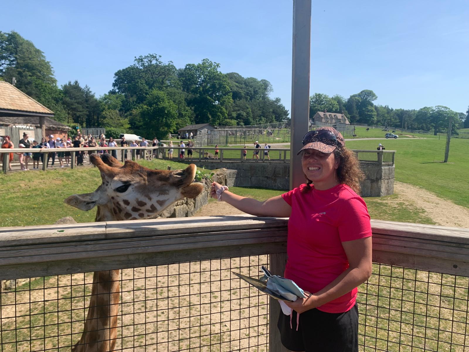 Kirstyn at a wildlife park
